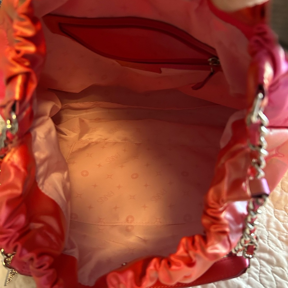Paris Hilton Pink and Orange Shoulder Bag with Star Charm - Picture 3 of 3